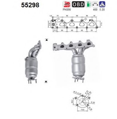 AS 55298 Catalytic Converter